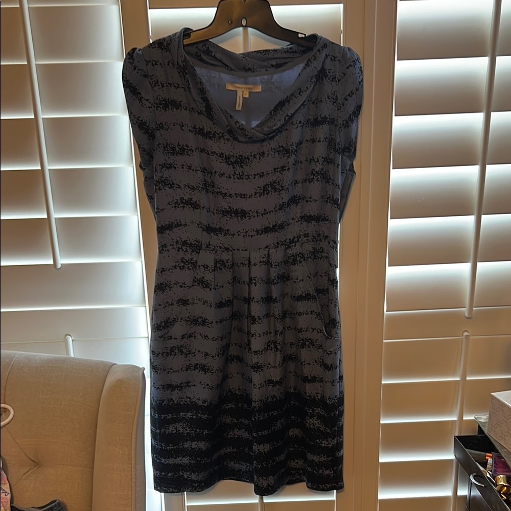 Max & Cleo Blue and Black Striped Dress